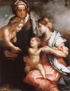 Andrea del Sarto The Madonna and the Nino, with Holy Isabel and the young one San Juan oil painting reproduction
